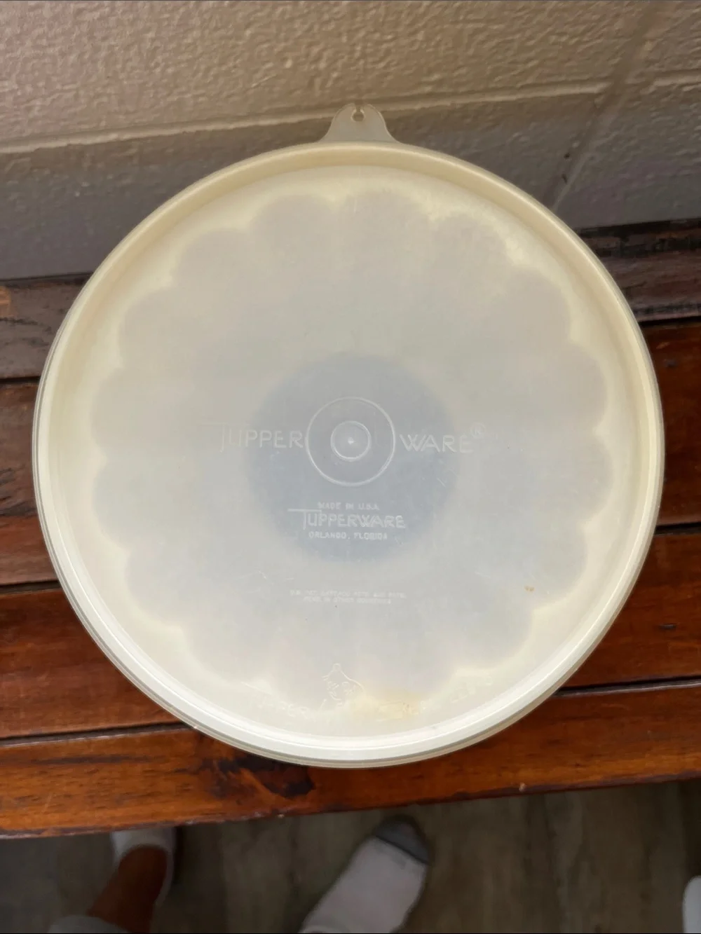 Vintage Original Tupperware Jel-O-Mold Cream Color Marked Tupper- Seal 3 Pieces